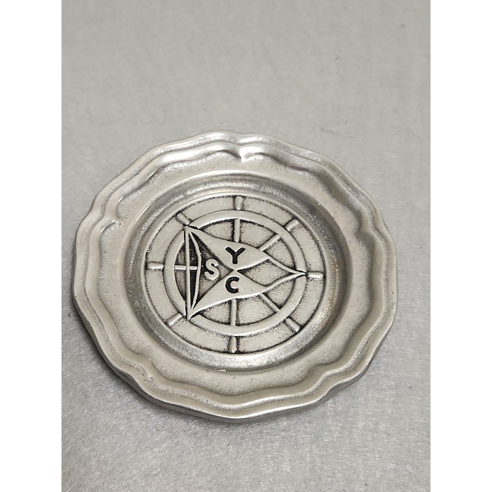 Vintage Wilton SYC Pewter-silver Coaster From Columbia PA